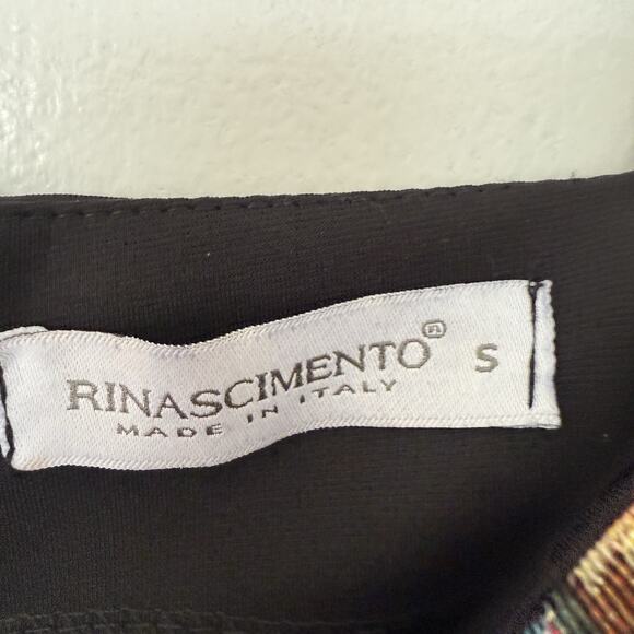 Rinascimento Floral Tapestry Fit And Flare Mini Dress Made In Italy S Holiday - Picture 7 of 11